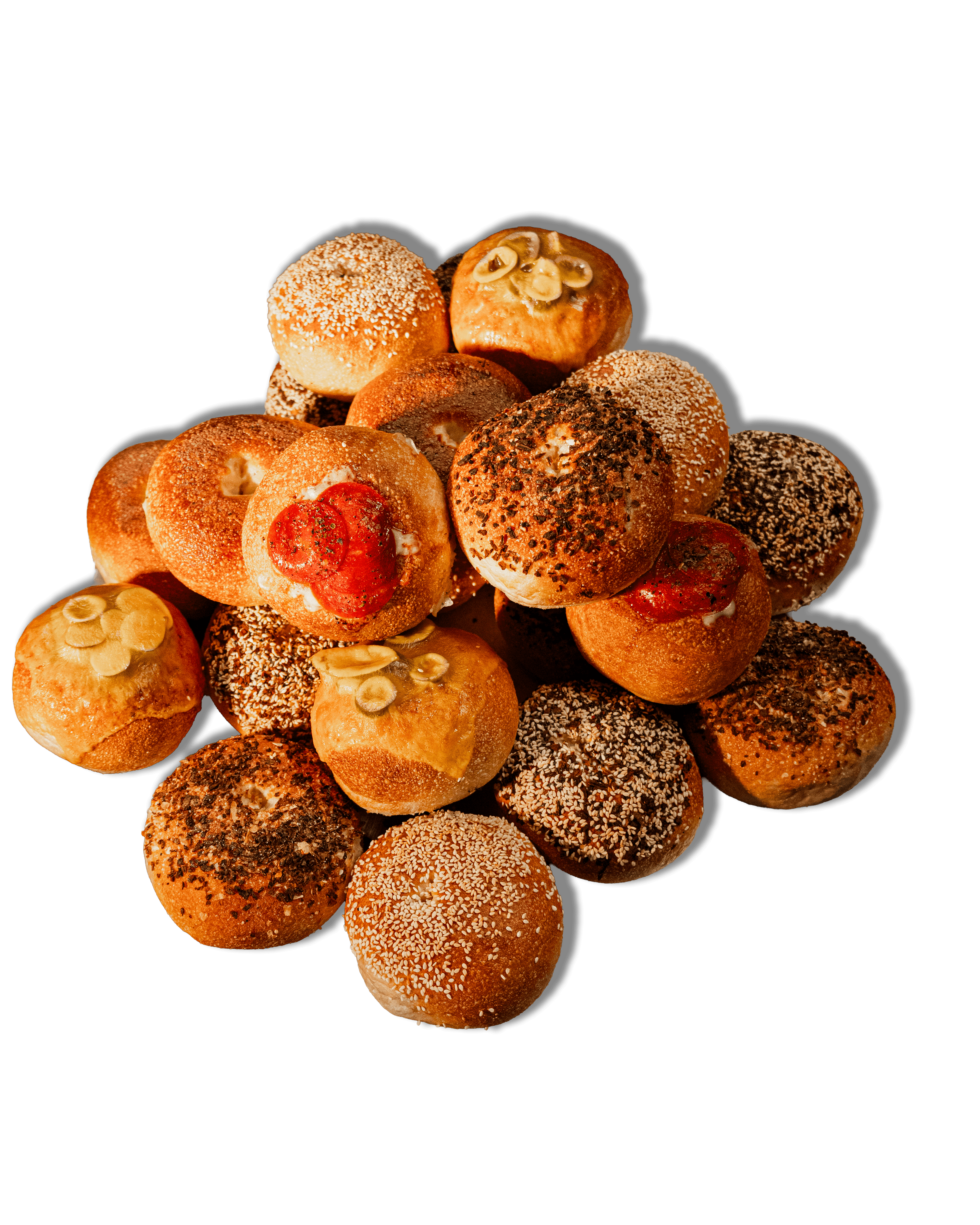 Pile of bagels